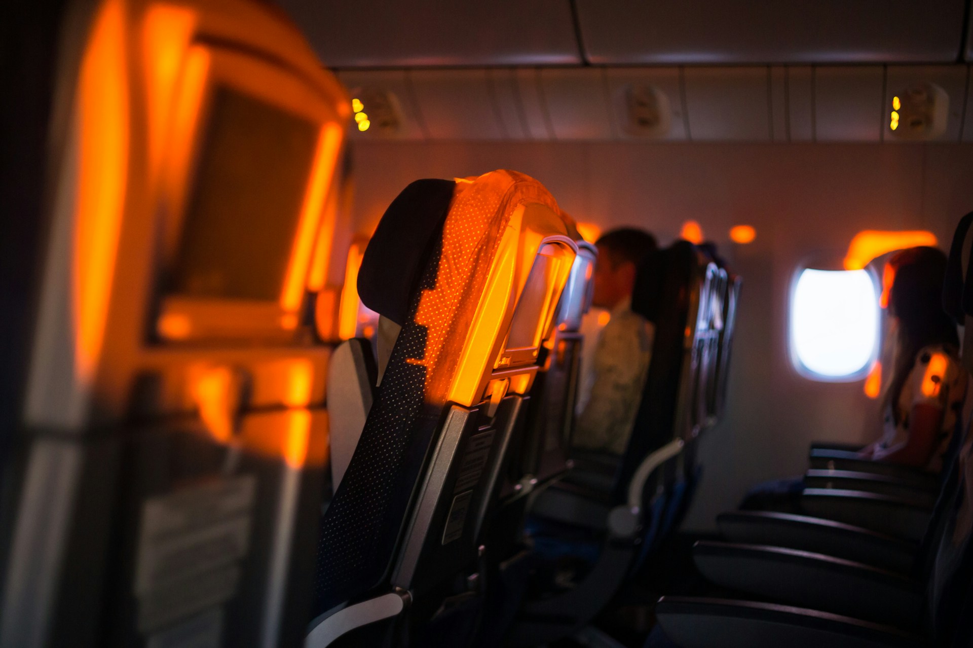 flying on a plane