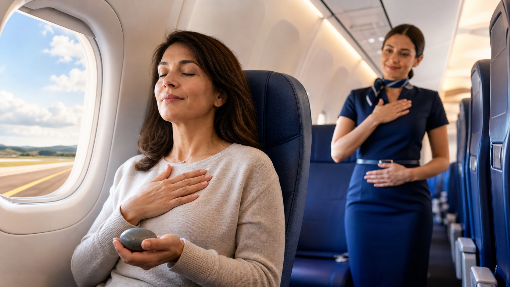In-Flight Coping Plan Without Exposure: Before Takeoff, Turbulence, Landing